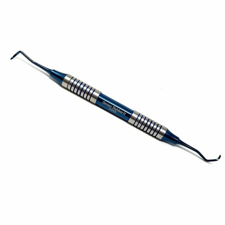 A2Z SCILAB Hollow Handle Sickle Scaler 204S Blue Titanium Double Ended Stainless Steel Dental Tool A2Z-ZR932